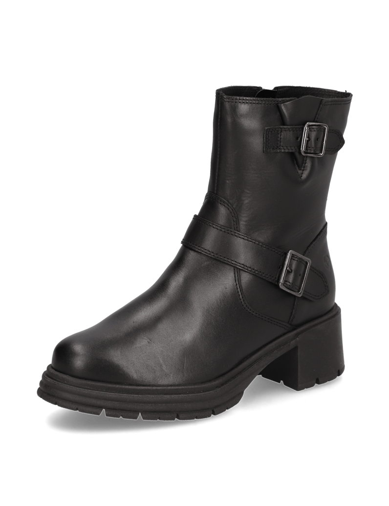 TAMARIS-Glattleder-Boot-schwarz