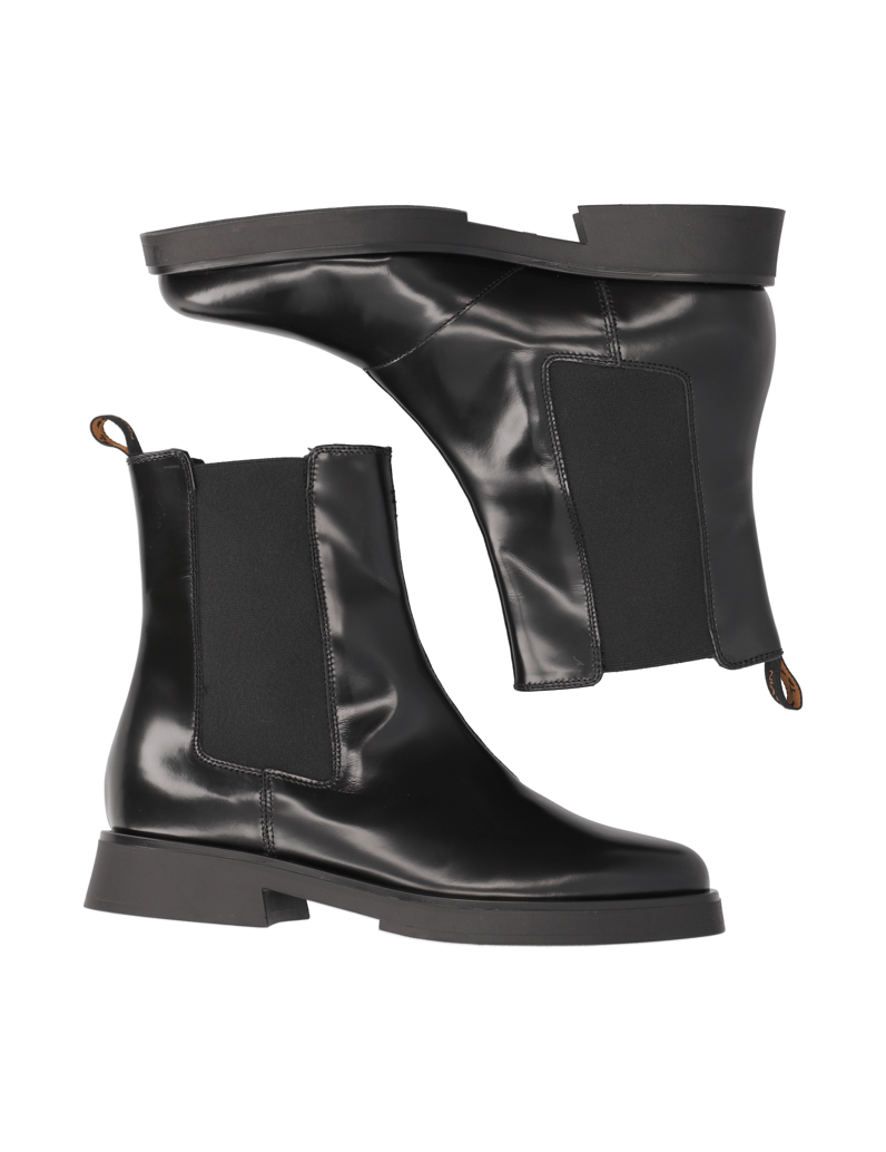 Pat-Calvin-hladká-koža-chelsea-boots-čierna