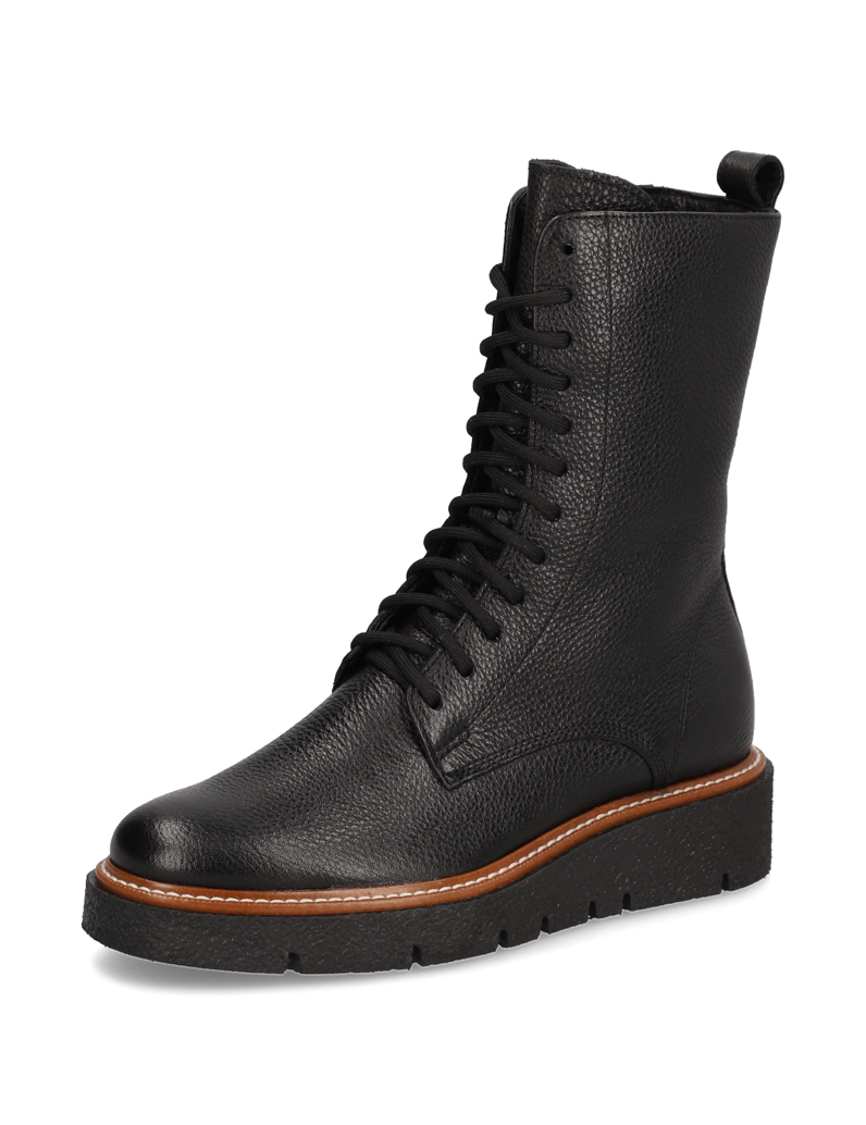 Pat-Calvin-Glattleder-Schnürboot-černá