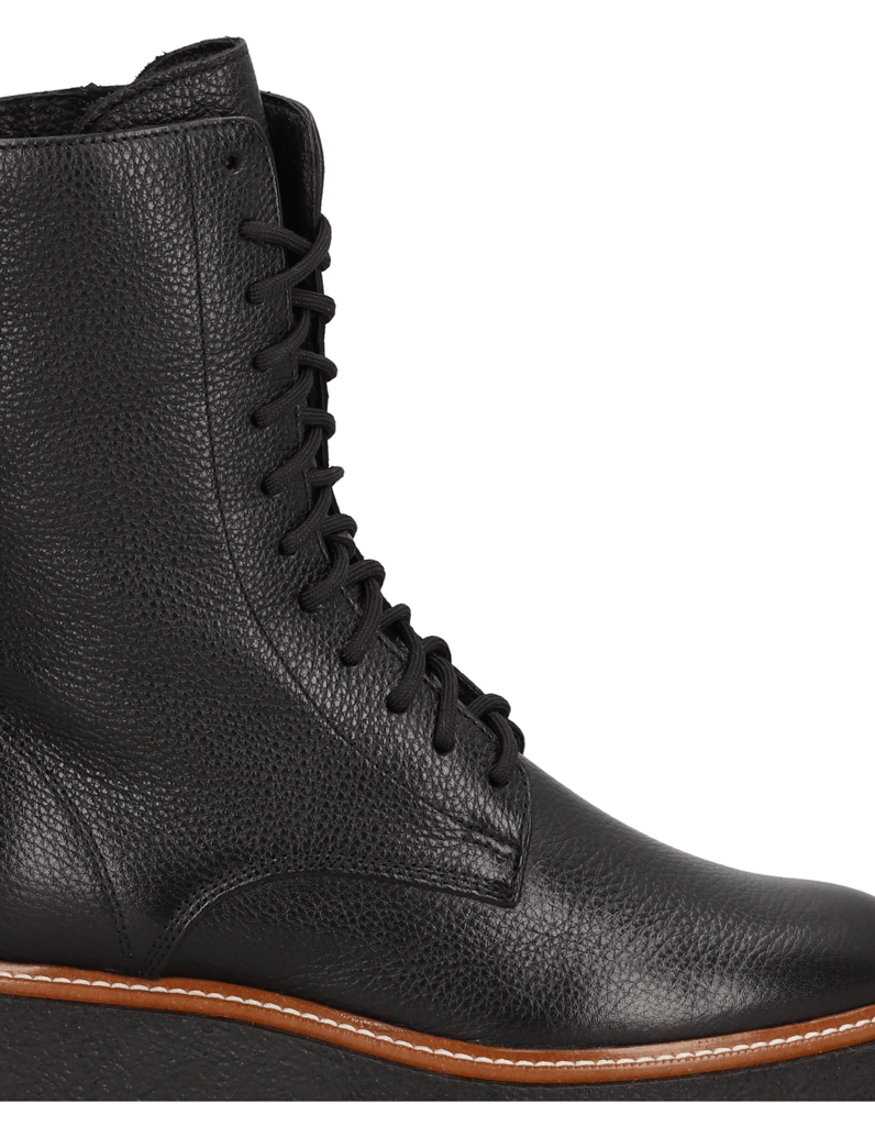 Pat-Calvin-Glattleder-Schnürboot-černá