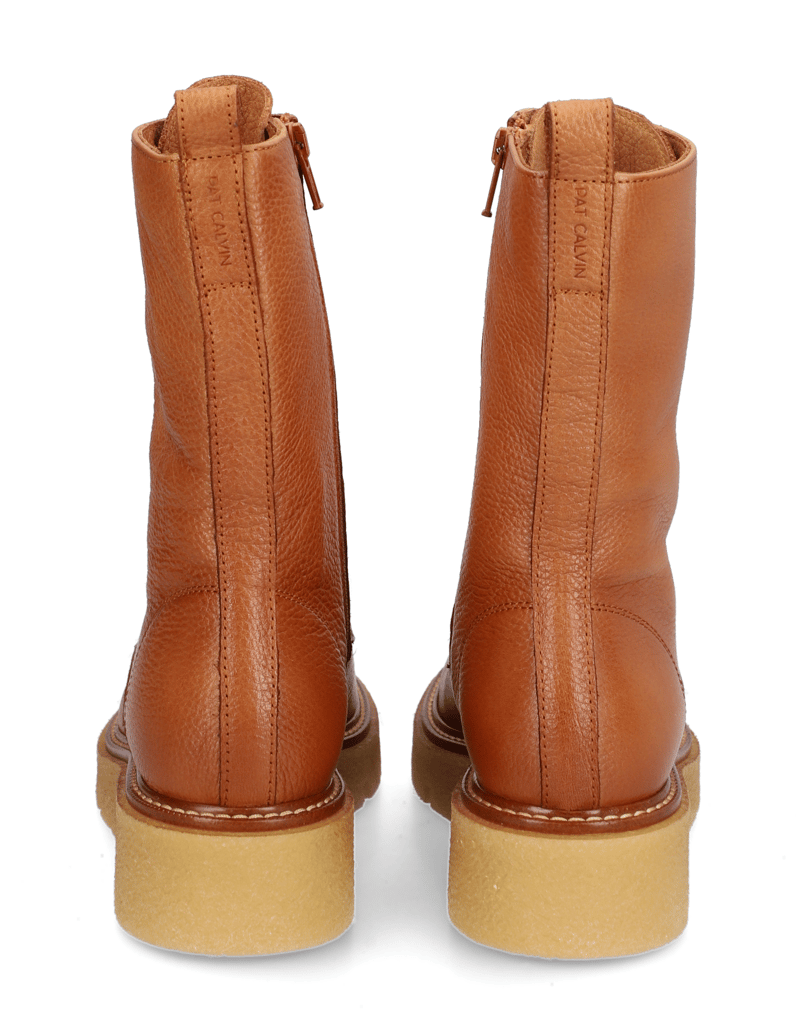 Pat-Calvin-Glattleder-Schnürboot-černá