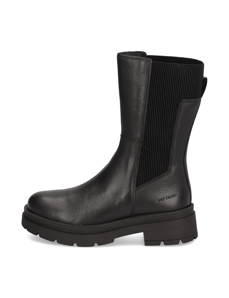 Pat-Calvin-Glattleder-Chelsea-Boot-schwarz