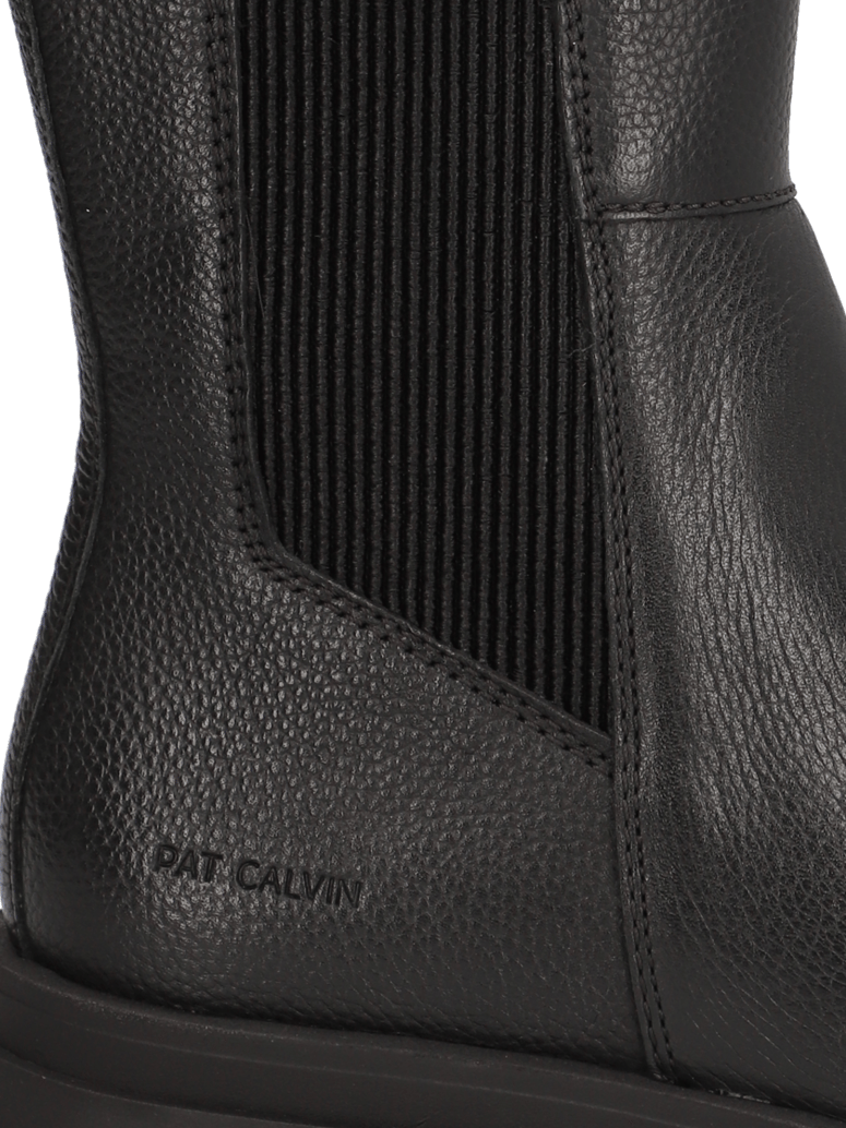 Pat-Calvin-Glattleder-Chelsea-Boot-schwarz