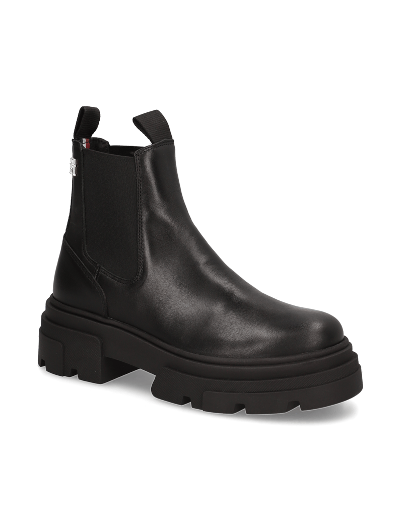 Tommy-Hilfiger-kotníčkové-Chelsea-černá