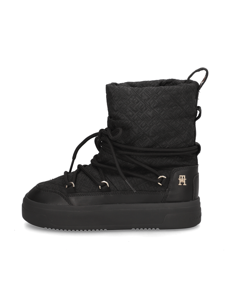 Tommy-Hilfiger-LACE-UP-MONOGRAMSNOWBOOT-schwarz