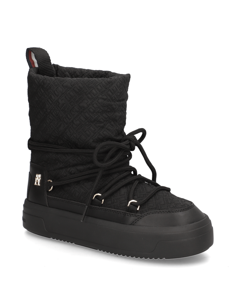 Tommy-Hilfiger-LACE-UP-MONOGRAMSNOWBOOT-schwarz
