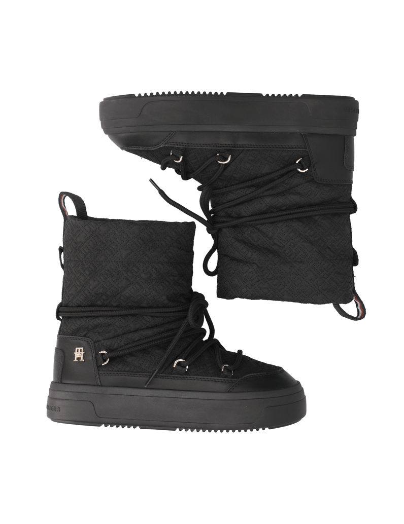 Tommy-Hilfiger-LACE-UP-MONOGRAMSNOWBOOT-schwarz