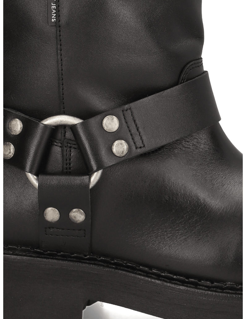 Tommy-Jeans-TJW-URBAN-BIKER-BOOTLEATHER-schwarz