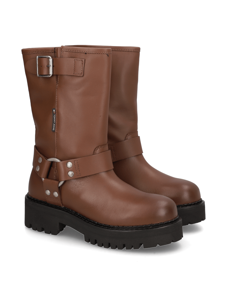 Tommy-Jeans-TJW-URBAN-BIKER-BOOTLEATHER-schwarz