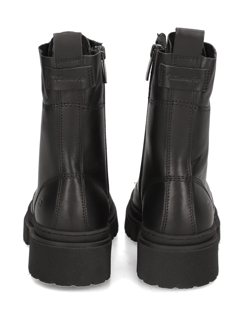 TAMARIS-hladká-kůže-šněrovací-kotníčkové-bo-černá