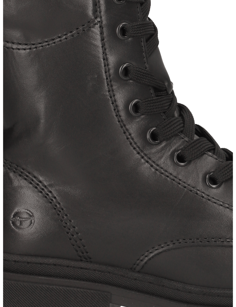 TAMARIS-hladká-kůže-šněrovací-kotníčkové-bo-černá