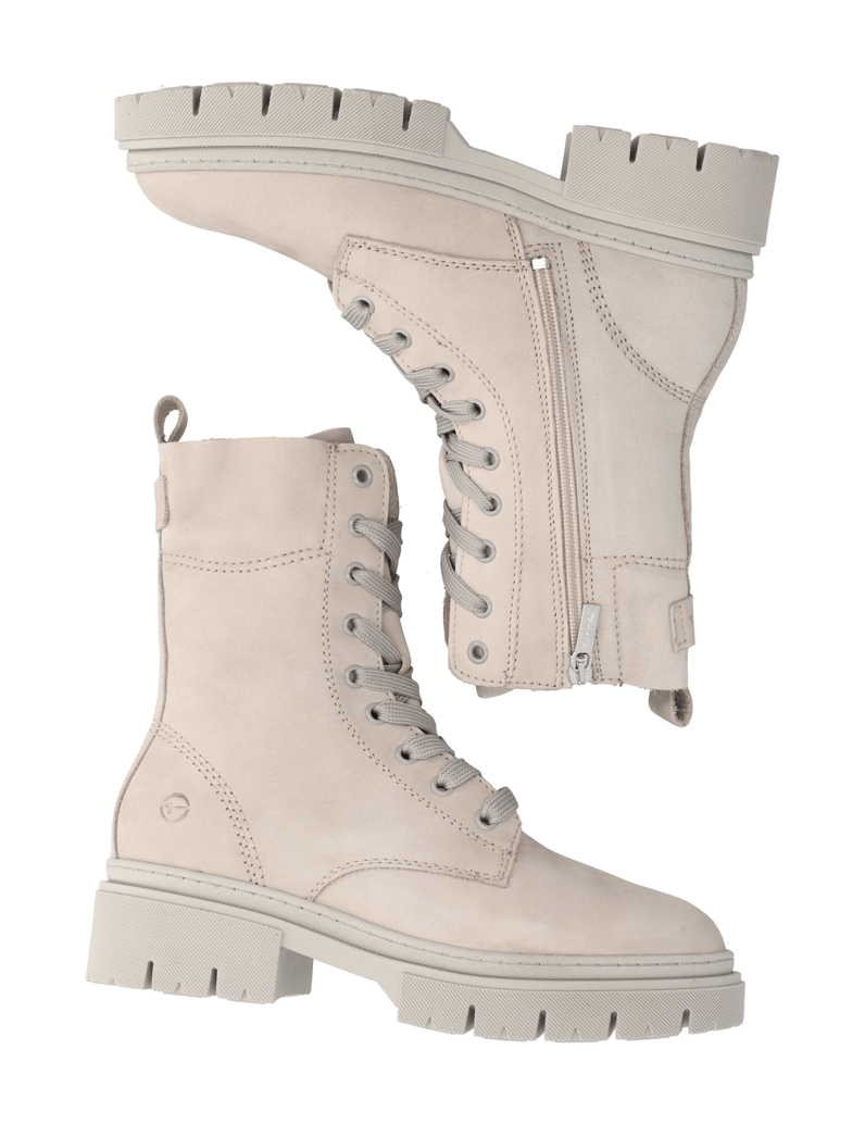 TAMARIS-nubuk-šněrovací-kotníčkové-boty-černá