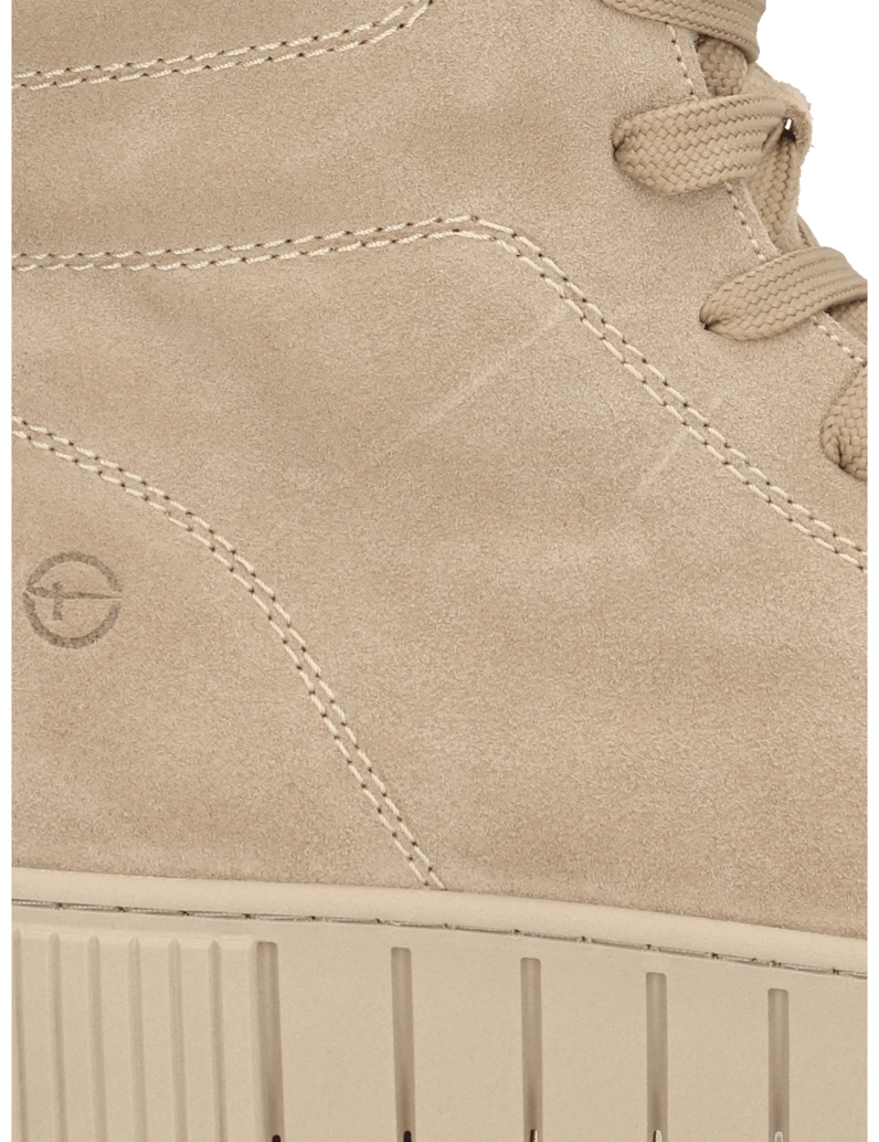 TAMARIS-velur-šněrovací-kotníčkové-boty-béžová