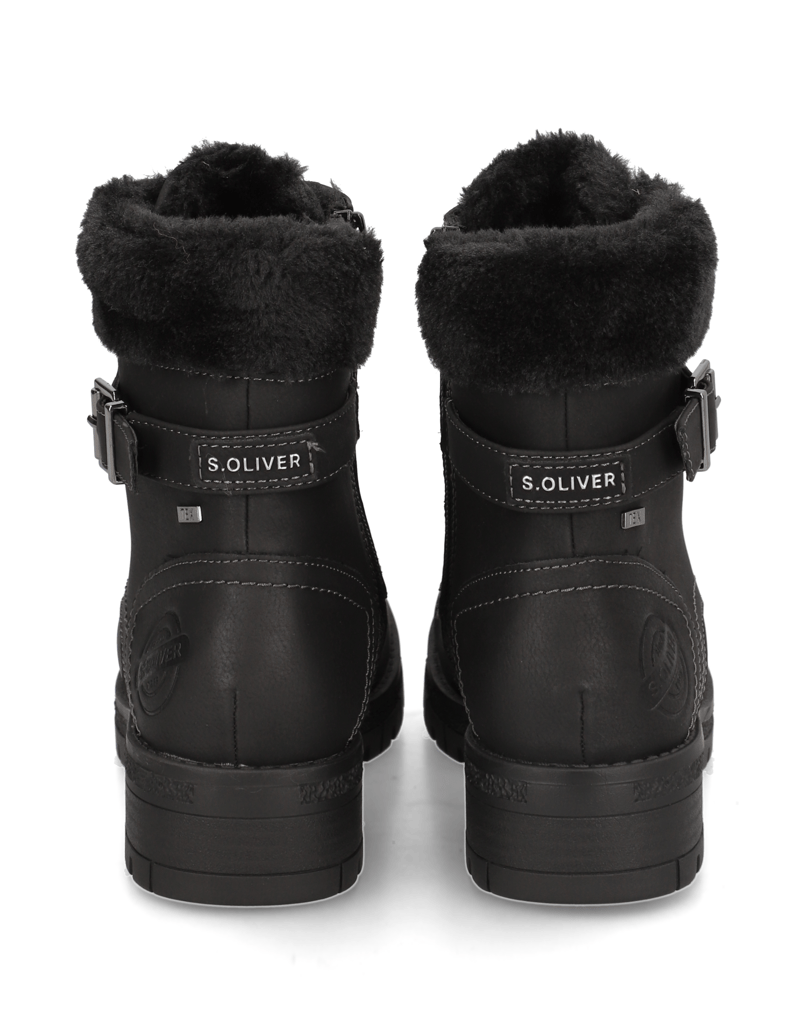 S.Oliver-kotníčkové-boty-černá