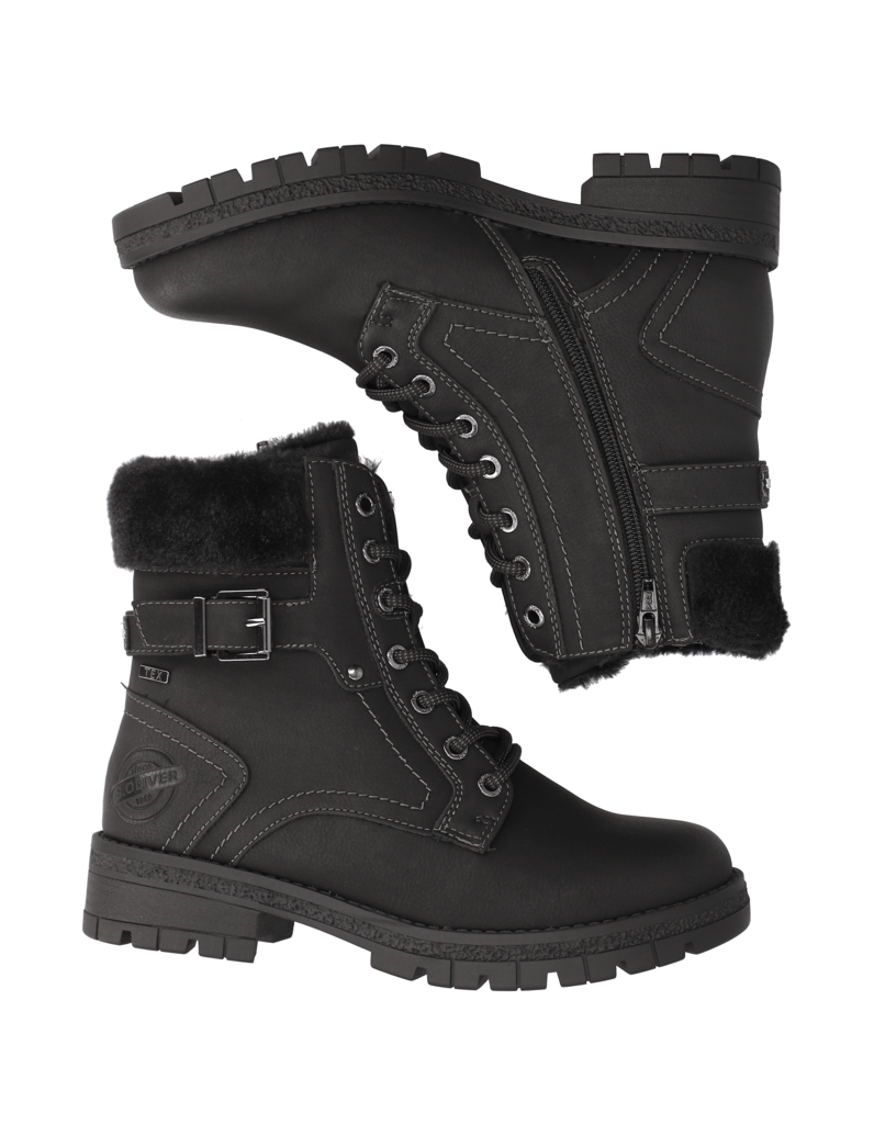 S.Oliver-kotníčkové-boty-černá