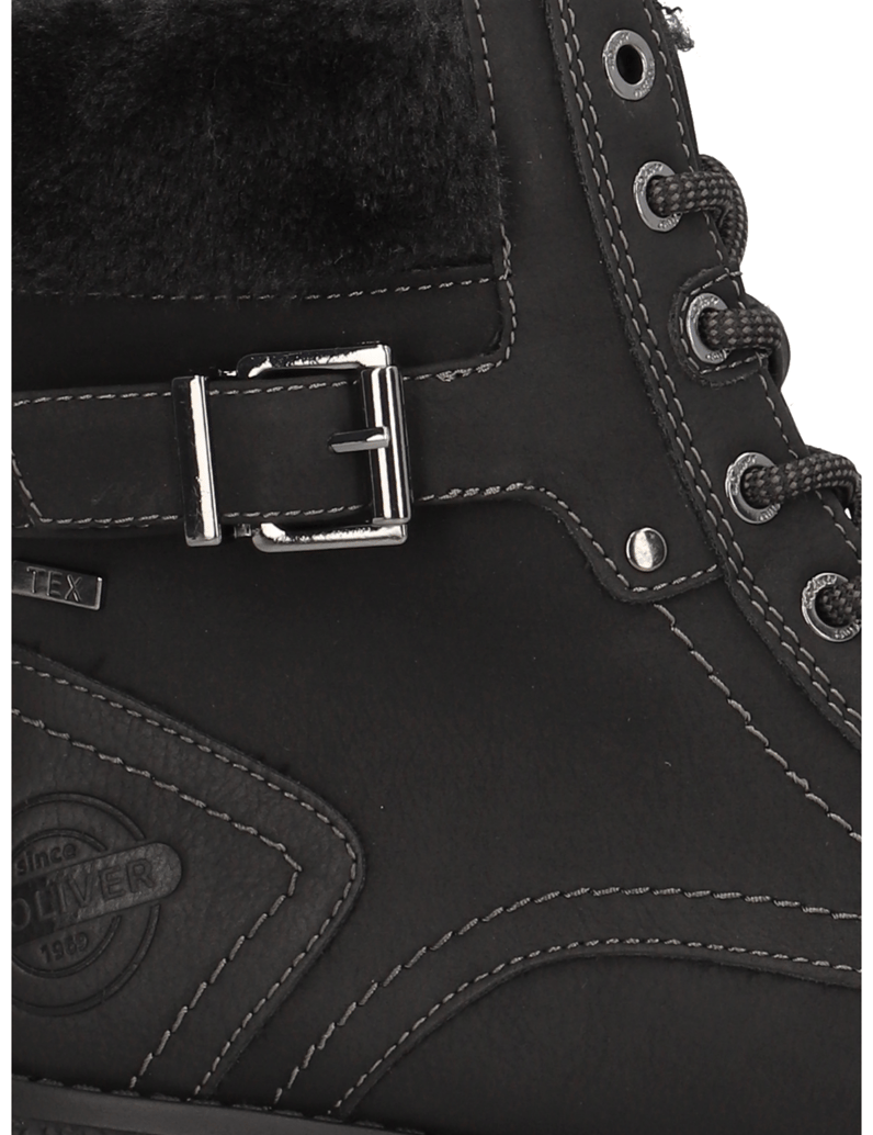 S.Oliver-kotníčkové-boty-černá