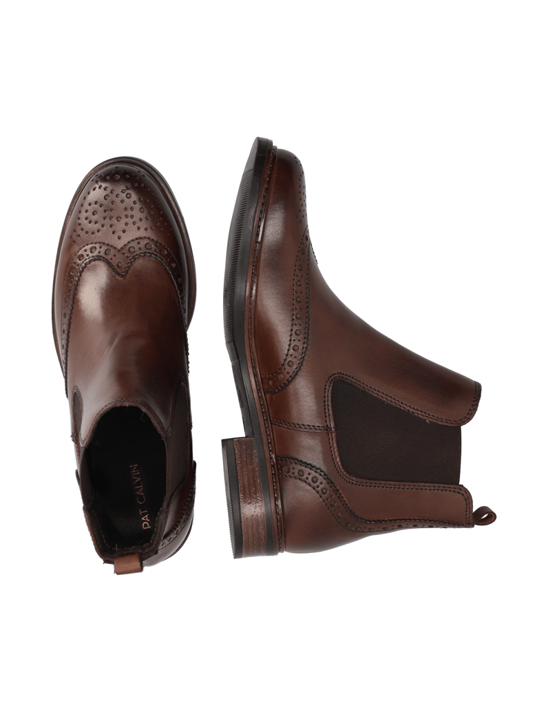 Pat-Calvin-Glattleder-Chelsea-Boot-schwarz