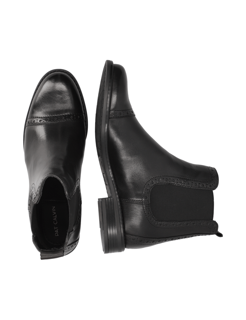 Pat-Calvin-hladká-koža-chelsea-boots-čierna