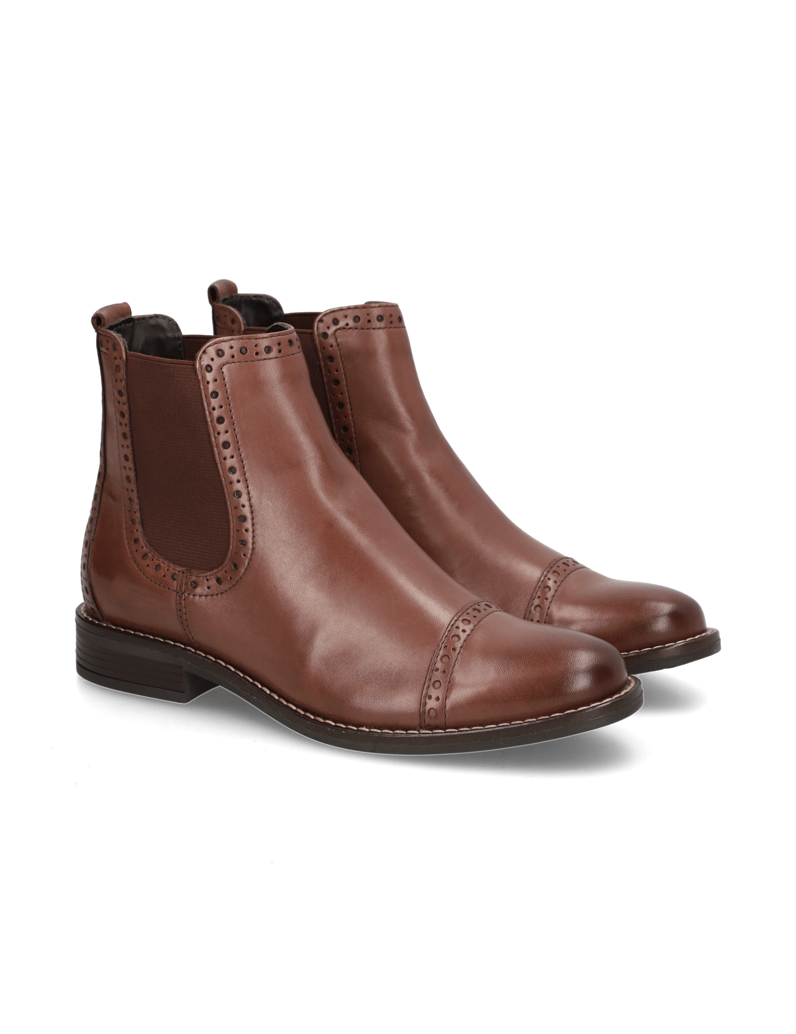 Pat-Calvin-hladká-koža-chelsea-boots-hnedá