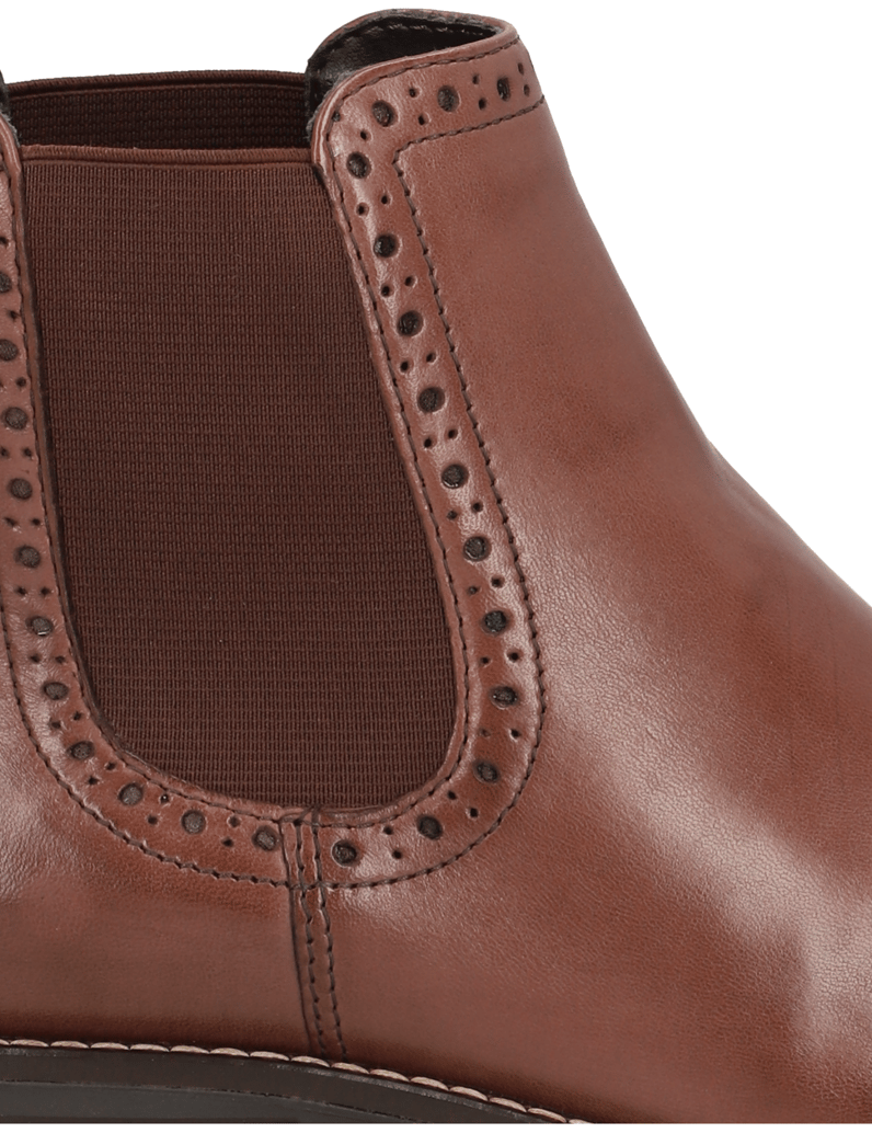 Pat-Calvin-hladká-koža-chelsea-boots-hnedá