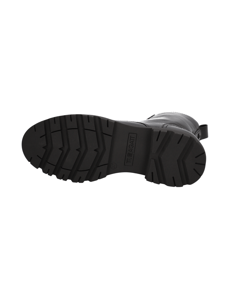 TT.-BAGATT-Lederimitat-Schnürboot-schwarz