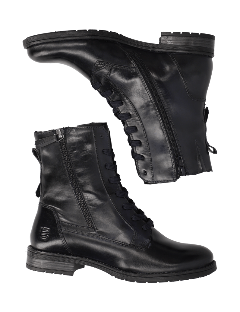 TT.-BAGATT-Glattleder-Schnürboot-schwarz