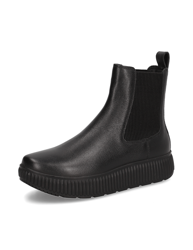 GEOX-hladká-koža-chelsea-boots-čierna