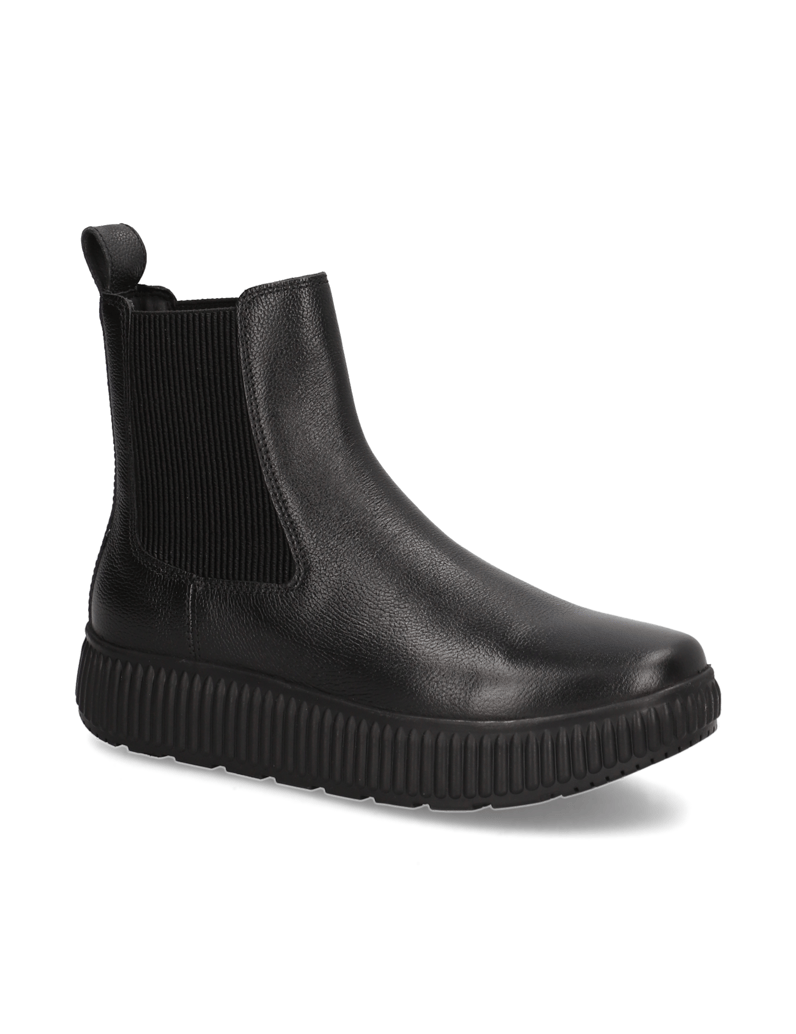 GEOX-hladká-koža-chelsea-boots-čierna