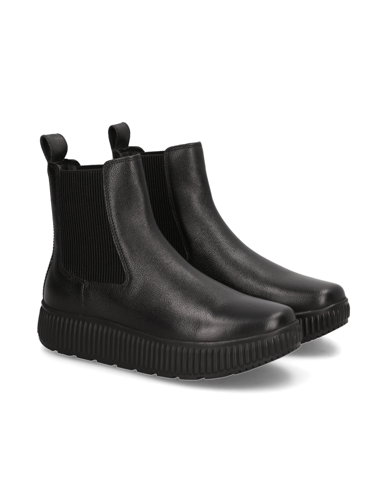 GEOX-hladká-koža-chelsea-boots-čierna