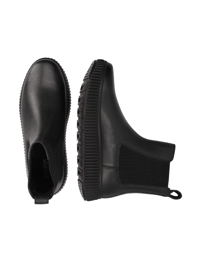 GEOX-hladká-koža-chelsea-boots-čierna