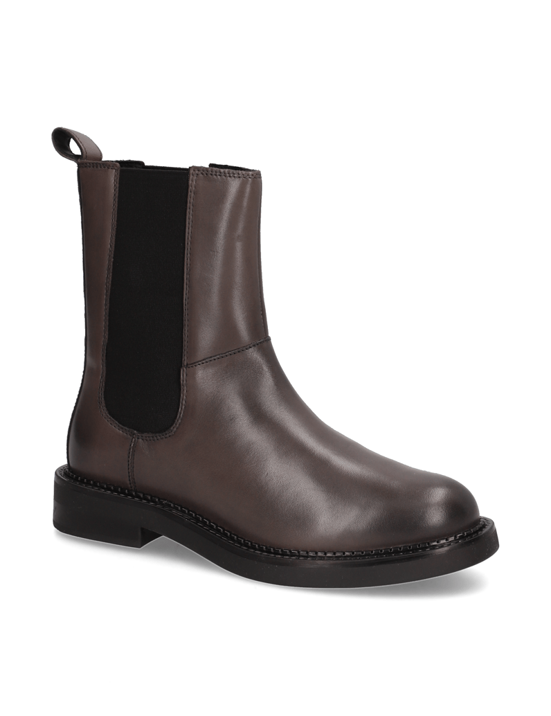 GEOX-gladko-usnje-Chelsea-gležnjarji-črna