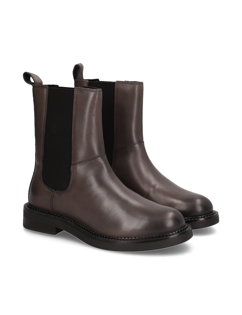 GEOX-gladko-usnje-Chelsea-gležnjarji-črna