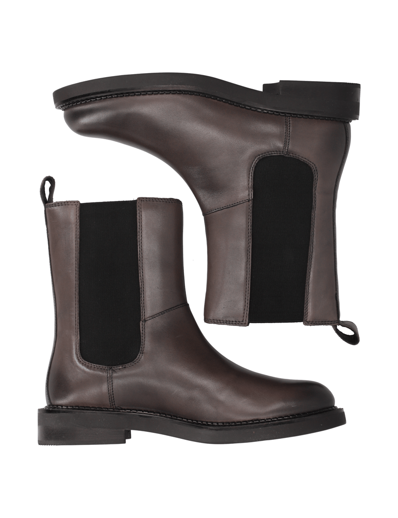 GEOX-gladko-usnje-Chelsea-gležnjarji-črna