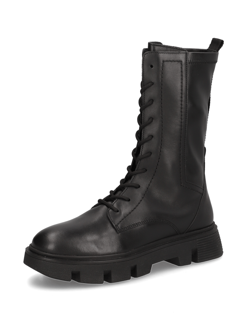 GEOX-hladká-koža-snurovacia-obuv-čierna