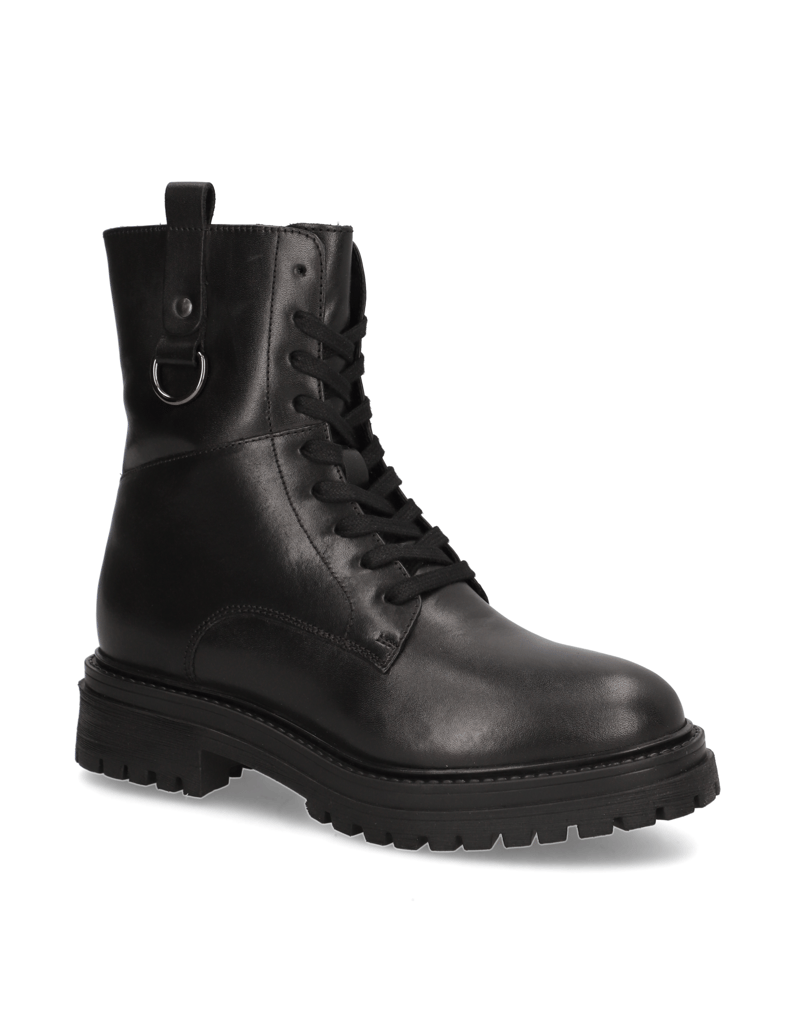 GEOX-hladká-koža-snurovacia-obuv-čierna