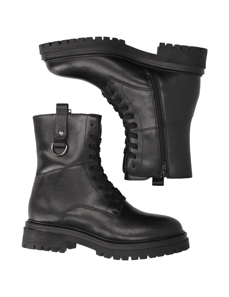 GEOX-hladká-koža-snurovacia-obuv-čierna