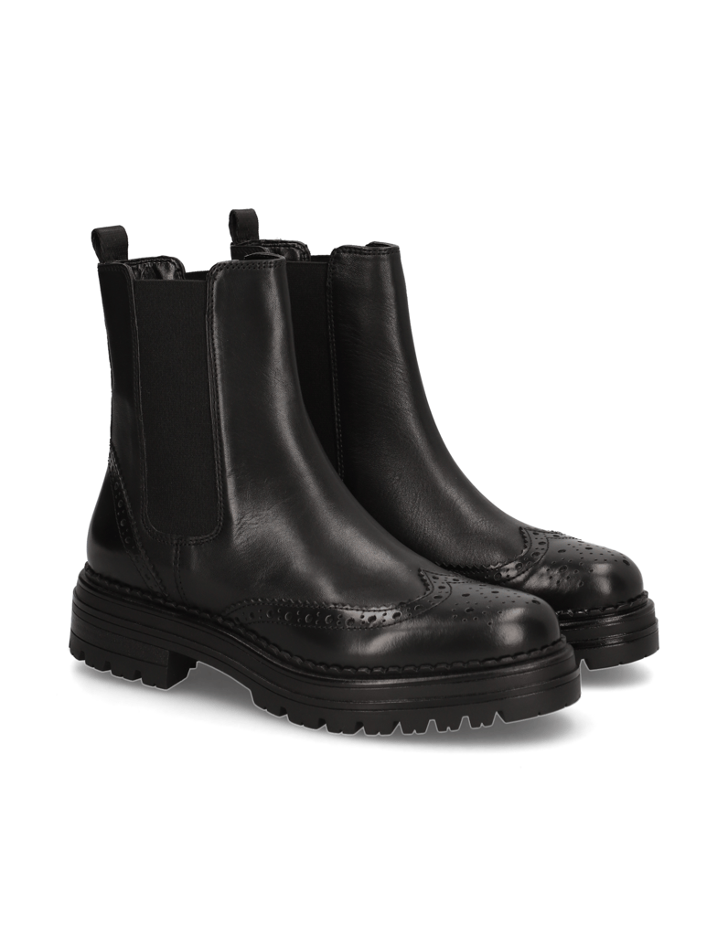 Pat-Calvin-gladko-usnje-Chelsea-gležnjarji-črna