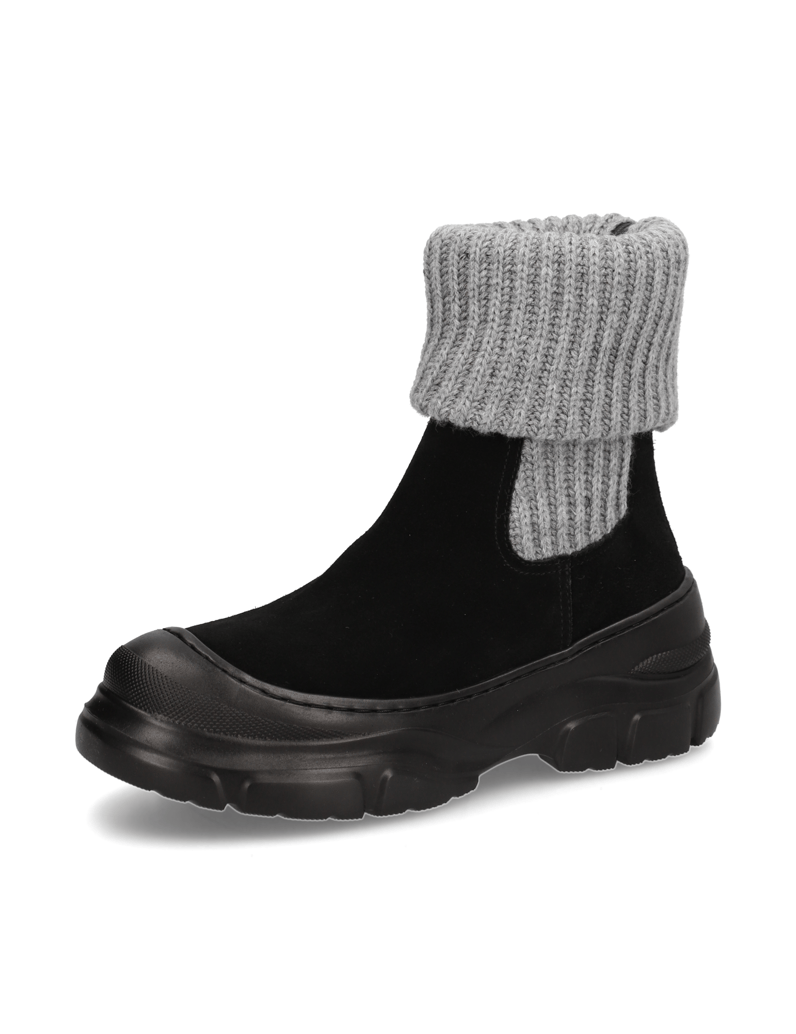 Pat-Calvin-Lederkombination-Boot-schwarz