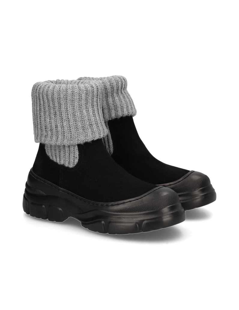 Pat-Calvin-Lederkombination-Boot-schwarz