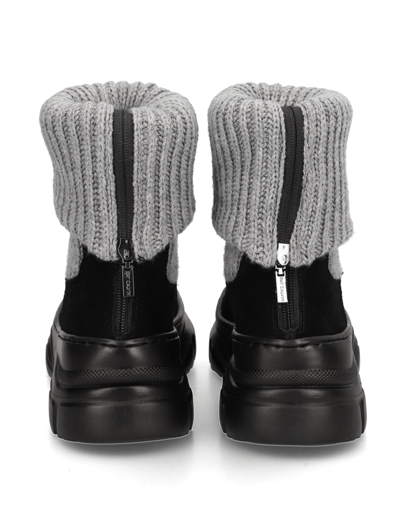 Pat-Calvin-Lederkombination-Boot-schwarz