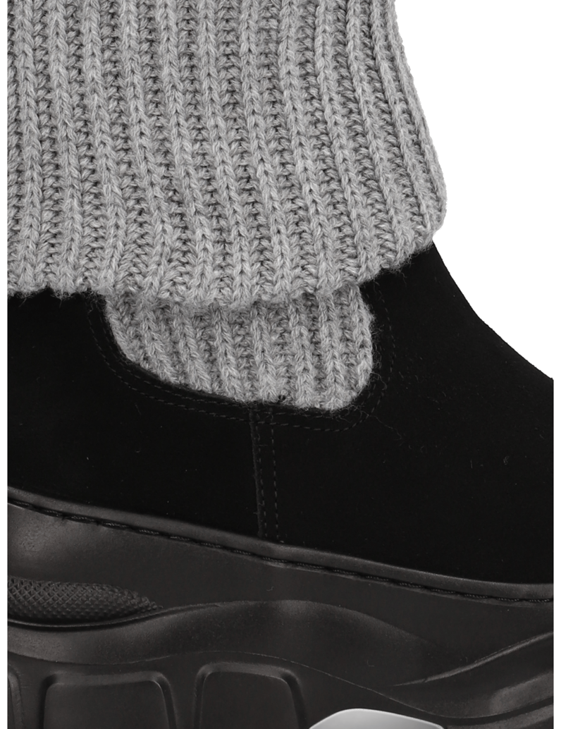 Pat-Calvin-Lederkombination-Boot-schwarz