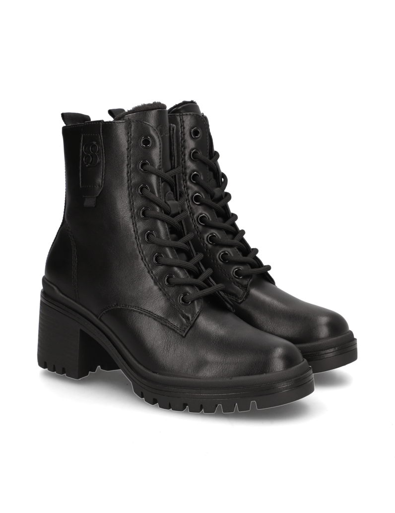 S.Oliver-Schnürboot-schwarz