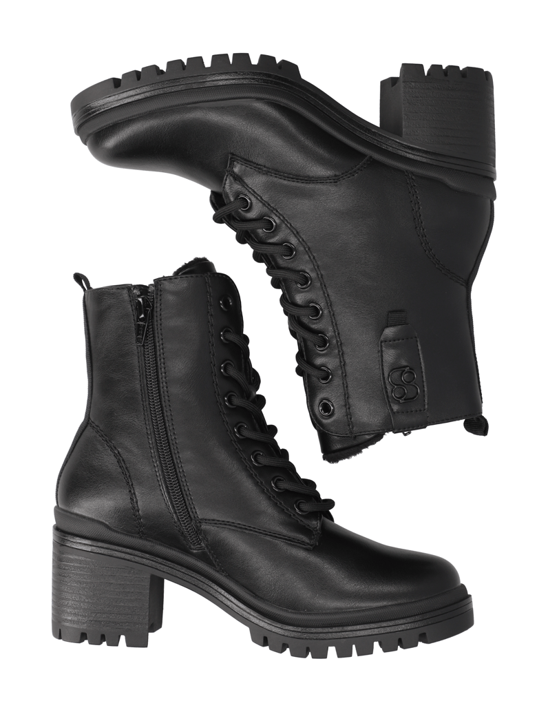 S.Oliver-Schnürboot-schwarz