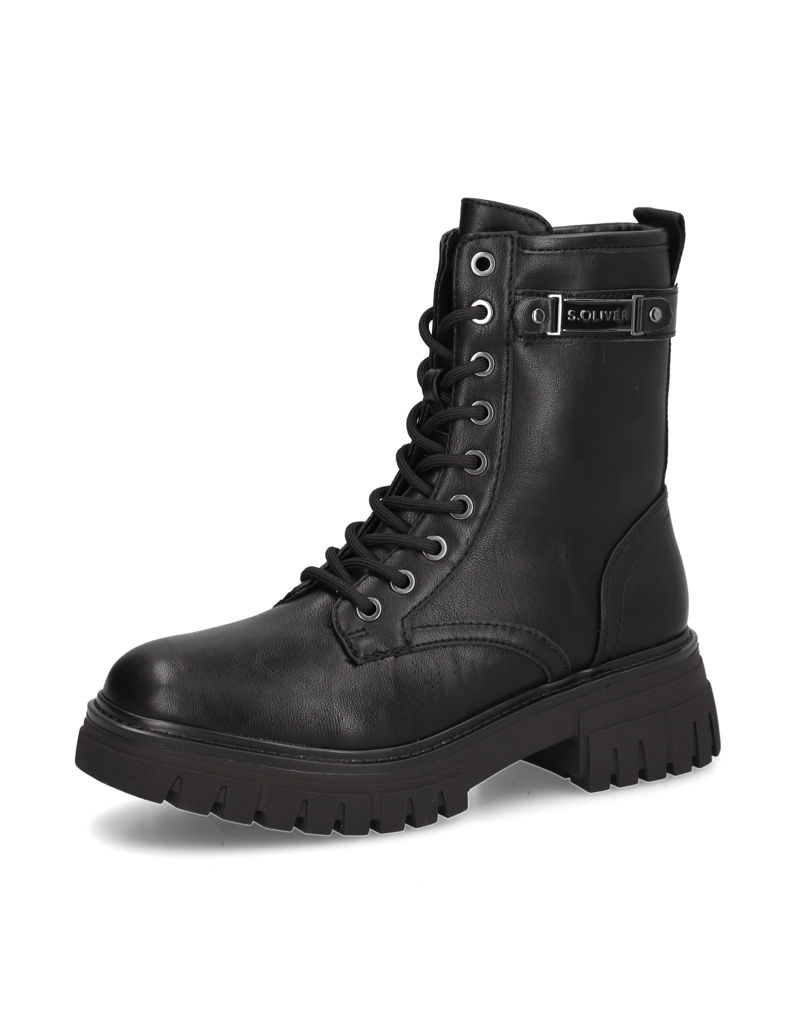 S.Oliver-Schnürboot-schwarz