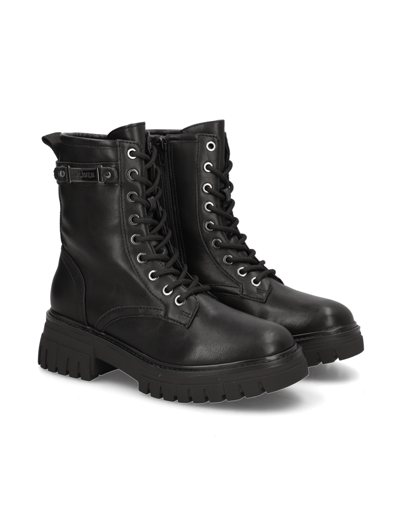 S.Oliver-Schnürboot-schwarz