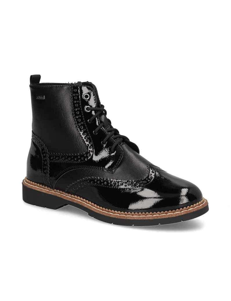 S.Oliver-Schnürboot-schwarz