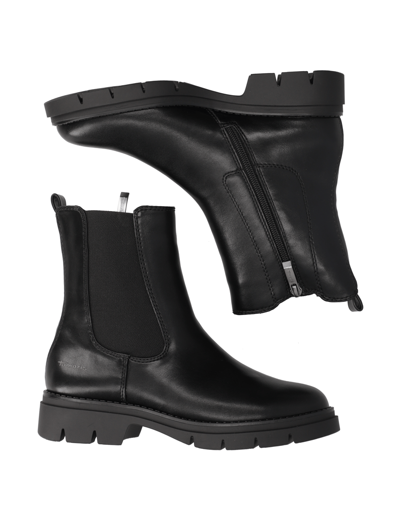 TAMARIS-chelsea-boots-čierna