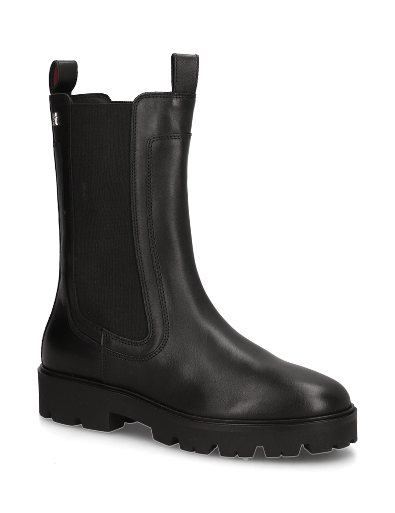 Tommy-Hilfiger-TH-STUD-LEATHER-HIGH-CHELSEA-črna