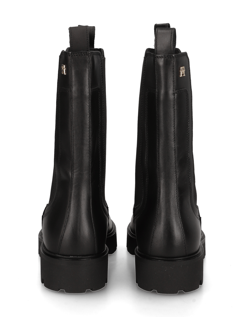 Tommy-Hilfiger-TH-STUD-LEATHER-HIGH-CHELSEA-črna
