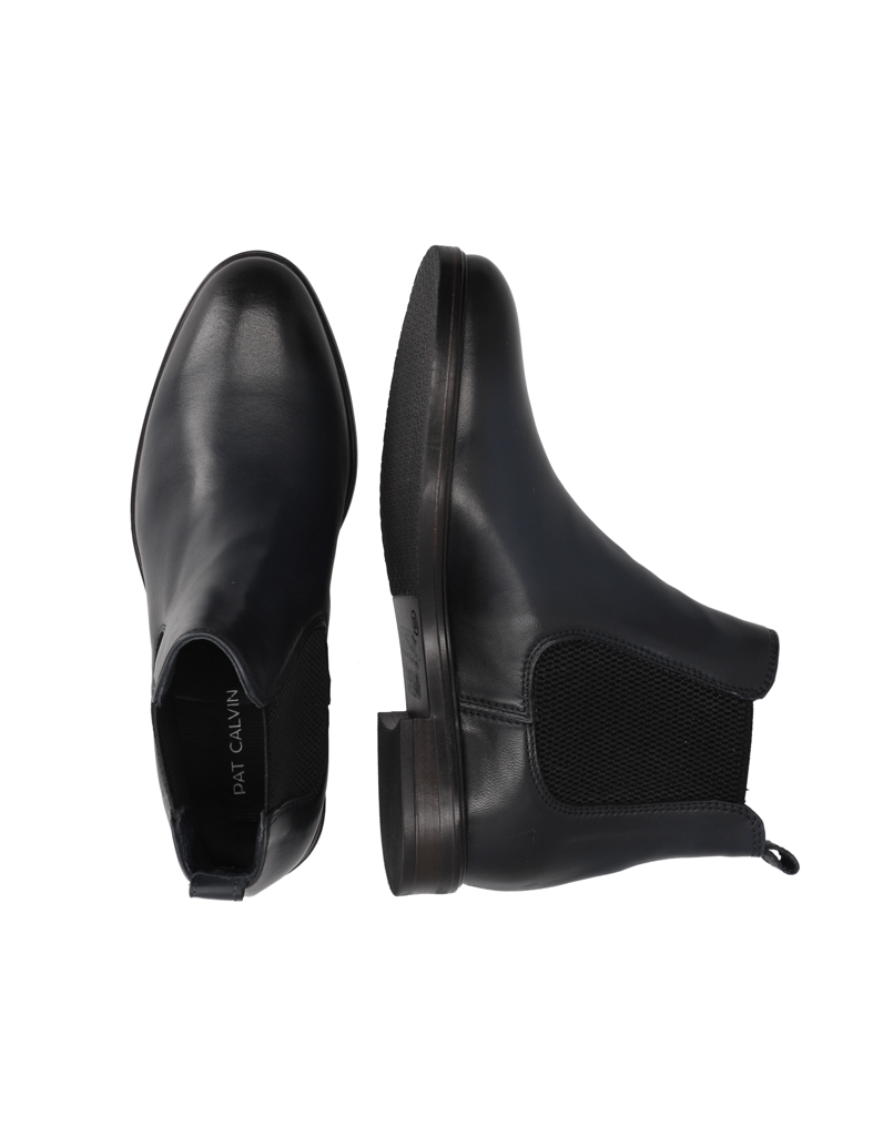 Pat-Calvin-Glattleder-Chelsea-Boot-blau